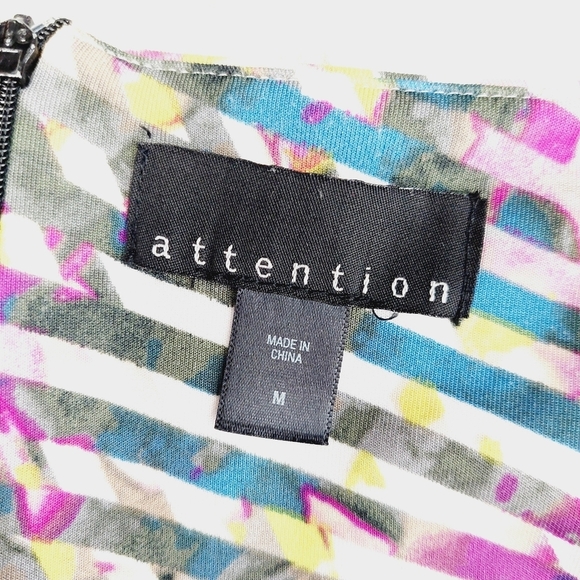 Attention Multicolor Sleeveless Wrap Bodycon Dress 6217 - Picture 5 of 7